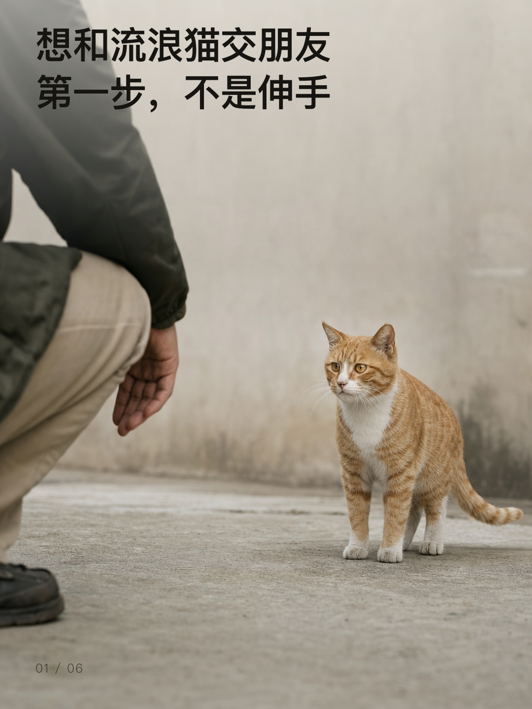 想和流浪猫交朋友，第一步不是伸手